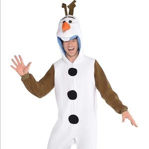 Frozen Zipster Olaf 1 piece Costume for Adults S/m